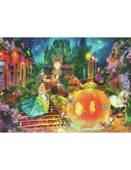Puzzle Cenusareasa Si Dovleacul Fermecat, 100 Piese,RVSPC13357