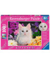 Puzzle Cu Sclipici Pisicuta, 100 Piese,RVSPC13358