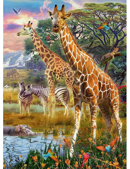 Puzzle Girafe In Africa, 150 Piese,RVSPC12943