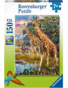Puzzle Girafe In Africa, 150 Piese,RVSPC12943