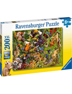 Puzzle Animale In Padurea Tropicala, 200 Piese,RVSPC13351 2