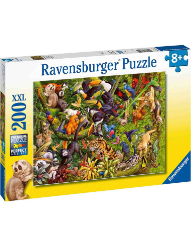 Puzzle Animale In Padurea Tropicala, 200 Piese,RVSPC13351
