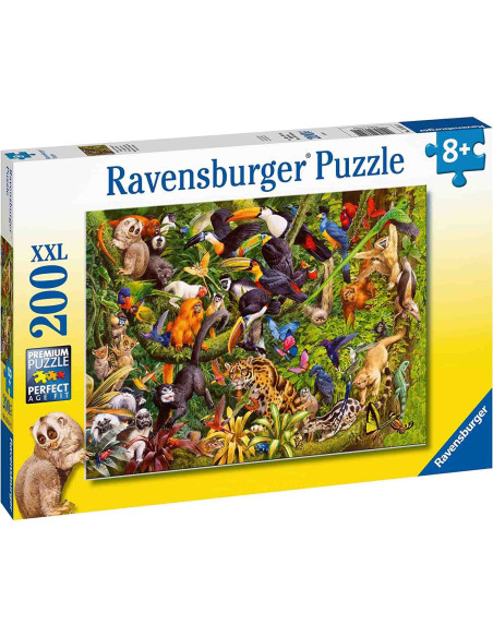 Puzzle Animale In Padurea Tropicala, 200 Piese,RVSPC13351
