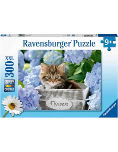 Puzzle Pisicuta Intre Flori, 300 Piese,RVSPC12894 2