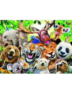 Puzzle Selfie Cu Animale Exotice, 300 Piese,RVSPC13354