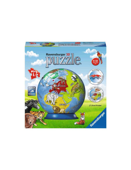 Puzzle 3D Globul Pamantesc, 72 Piese,RVS3D11840