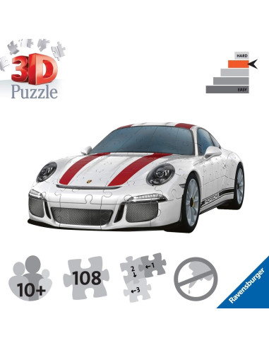 Puzzle 3D Porsche 911R, 108 Piese,RVS3D12528