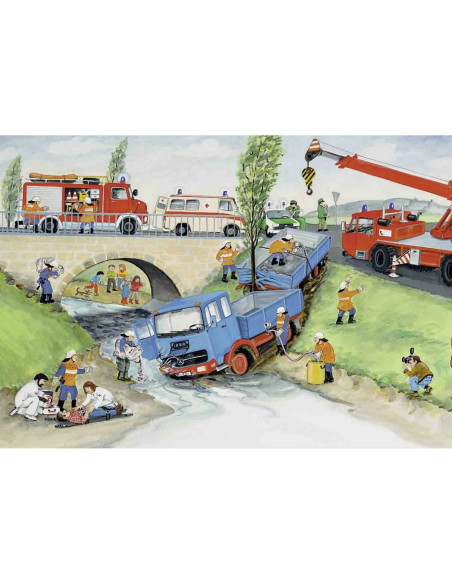 Puzzle Brigada De Pompieri, 2X24 Piese,RVSPC08851