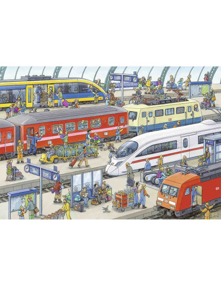 Puzzle Statie De Tren, 2X24 Piese,RVSPC09191