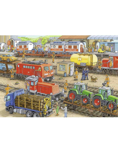 Puzzle Statie De Tren, 2X24 Piese,RVSPC09191
