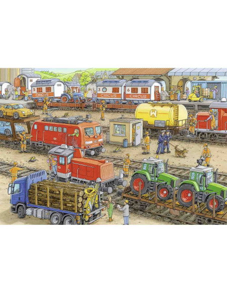 Puzzle Statie De Tren, 2X24 Piese,RVSPC09191