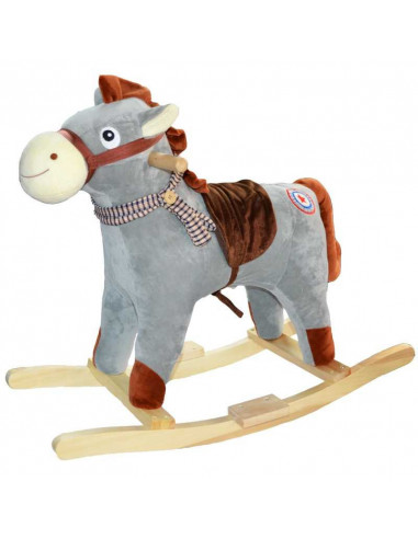 Calut Balansoar, Lemn + Plus, Gri, 57 Cm,RB-HM