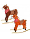 Calut Balansoar, Lemn + Plus, Caramiziu/Maro, 78 Cm,RB-05