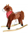 Calut Balansoar, Lemn + Plus, Caramiziu/Maro, 78 Cm,RB-05