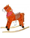 Calut Balansoar, Lemn + Plus, Caramiziu/Maro, 78 Cm,RB-05