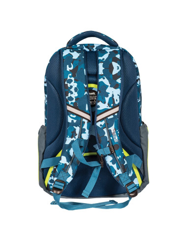 Ghiozdan anatomic compartiment laptop, URBAN BLUE&GREEN