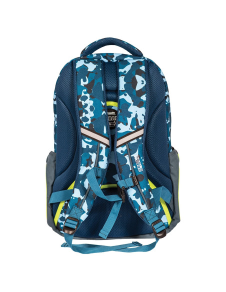 Ghiozdan anatomic compartiment laptop, URBAN BLUE&GREEN