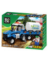 Blocki My Farm, Tractor cu cisterna, 170 piese,KB0355