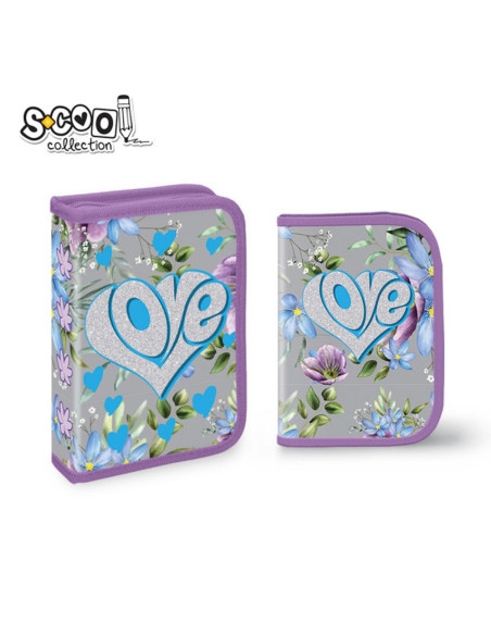 Penar echipat, 1 fermoar, 2 extensii, 32 piese, LOVE -