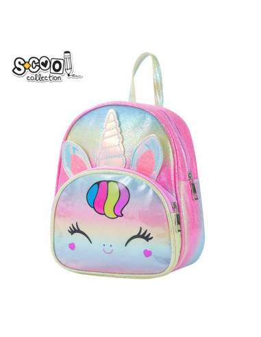 Ghiozdan gradinita GLITTER UNICORN, 25x32x11 cm - S-COOL,SC2302