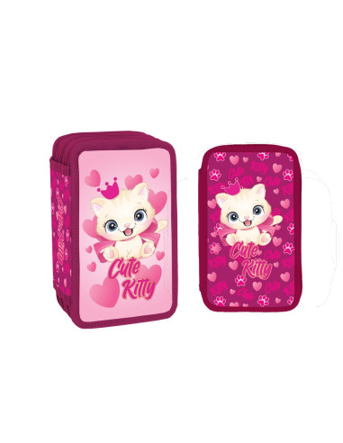 Penar echipat, 3 fermoare, 39 piese, CUTE KITTY - S-COOL,SC2187