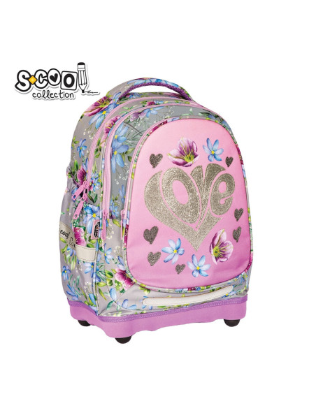 Ghiozdan anatomic LOVE, 38x39x19.5 cm - S-COOL,SC2109