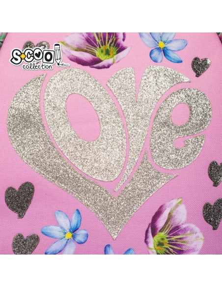 Ghiozdan anatomic LOVE, 38x39x19.5 cm - S-COOL,SC2109