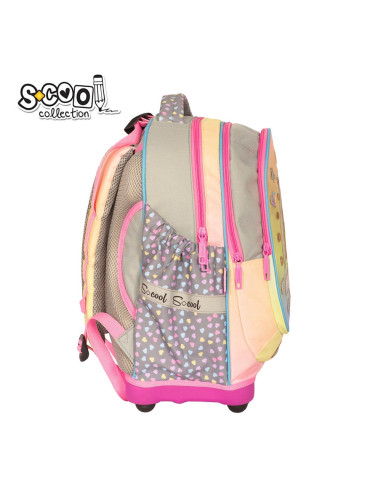 Ghiozdan anatomic HAPPINESS, 38x39x19.5 cm - S-COOL,SC2110 Ghiozdan anatomic HAPPINESS, 38x39x19.5 cm - S-COOL,SC2110