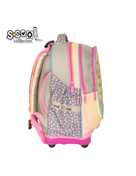 Ghiozdan anatomic HAPPINESS, 38x39x19.5 cm - S-COOL,SC2110 Ghiozdan anatomic HAPPINESS, 38x39x19.5 cm - S-COOL,SC2110