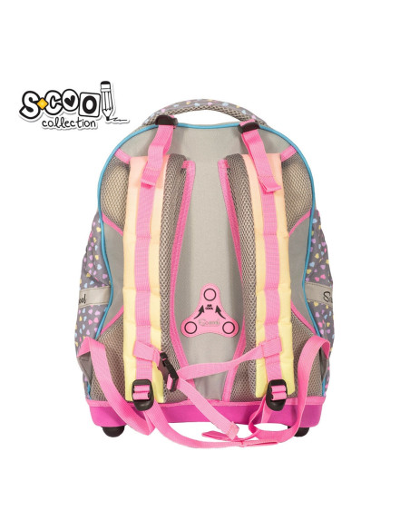 Ghiozdan anatomic HAPPINESS, 38x39x19.5 cm - S-COOL,SC2110 Ghiozdan anatomic HAPPINESS, 38x39x19.5 cm - S-COOL,SC2110