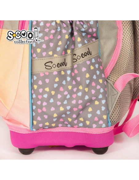 Ghiozdan anatomic HAPPINESS, 38x39x19.5 cm - S-COOL,SC2110 Ghiozdan anatomic HAPPINESS, 38x39x19.5 cm - S-COOL,SC2110