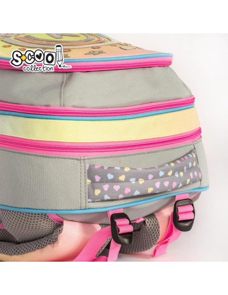 Ghiozdan anatomic HAPPINESS, 38x39x19.5 cm - S-COOL,SC2110 Ghiozdan anatomic HAPPINESS, 38x39x19.5 cm - S-COOL,SC2110