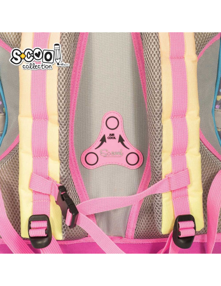 Ghiozdan anatomic HAPPINESS, 38x39x19.5 cm - S-COOL,SC2110 Ghiozdan anatomic HAPPINESS, 38x39x19.5 cm - S-COOL,SC2110