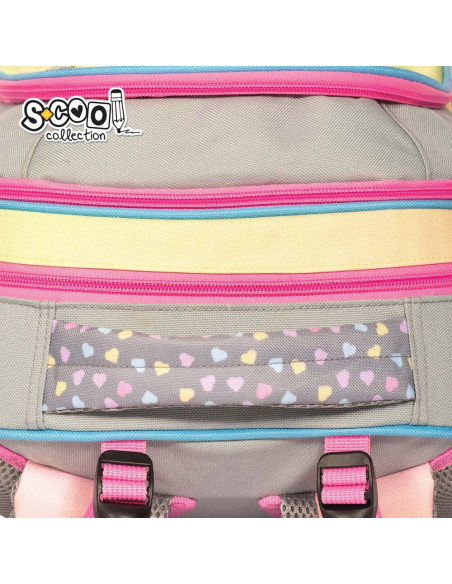 Ghiozdan anatomic HAPPINESS, 38x39x19.5 cm - S-COOL,SC2110 Ghiozdan anatomic HAPPINESS, 38x39x19.5 cm - S-COOL,SC2110
