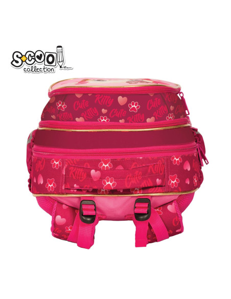 Ghiozdan anatomic CUTE KITTY, 38x39x19.5 cm - S-COOL,SC2111 Ghiozdan anatomic CUTE KITTY, 38x39x19.5 cm - S-COOL,SC2111