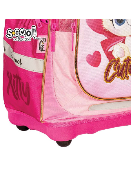 Ghiozdan anatomic CUTE KITTY, 38x39x19.5 cm - S-COOL,SC2111 Ghiozdan anatomic CUTE KITTY, 38x39x19.5 cm - S-COOL,SC2111
