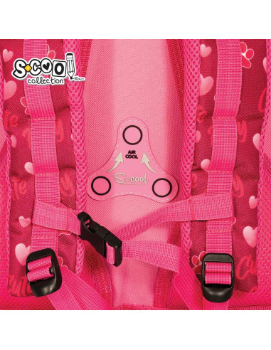 Ghiozdan anatomic CUTE KITTY, 38x39x19.5 cm - S-COOL,SC2111 Ghiozdan anatomic CUTE KITTY, 38x39x19.5 cm - S-COOL,SC2111