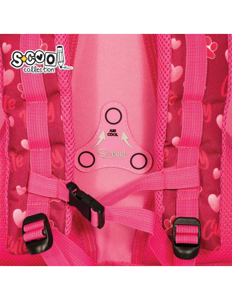 Ghiozdan anatomic CUTE KITTY, 38x39x19.5 cm - S-COOL,SC2111 Ghiozdan anatomic CUTE KITTY, 38x39x19.5 cm - S-COOL,SC2111