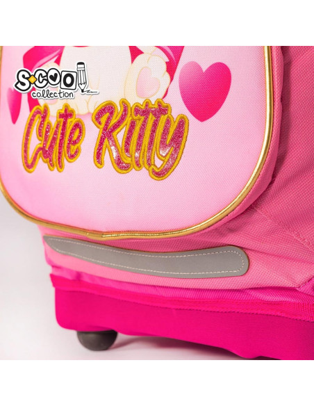 Ghiozdan anatomic CUTE KITTY, 38x39x19.5 cm - S-COOL,SC2111 Ghiozdan anatomic CUTE KITTY, 38x39x19.5 cm - S-COOL,SC2111