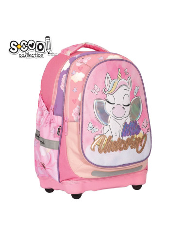 Ghiozdan anatomic LITTLE UNICORN, 38x39x19.5 cm - S-COOL,SC2112