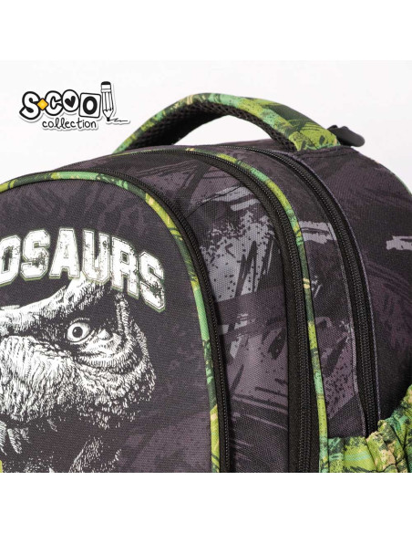 Ghiozdan anatomic DINO, 38x39x19.5 cm - S-COOL,SC2113