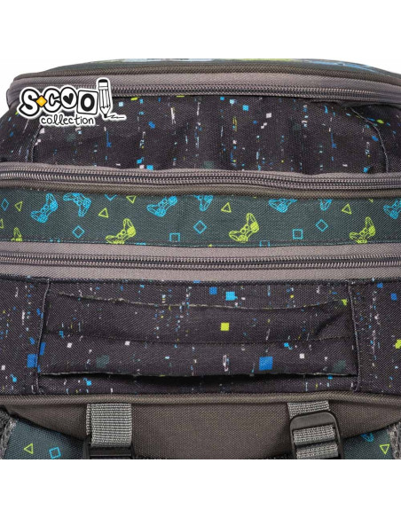 Ghiozdan anatomic GAME, 38x39x19.5 cm - S-COOL,SC2114