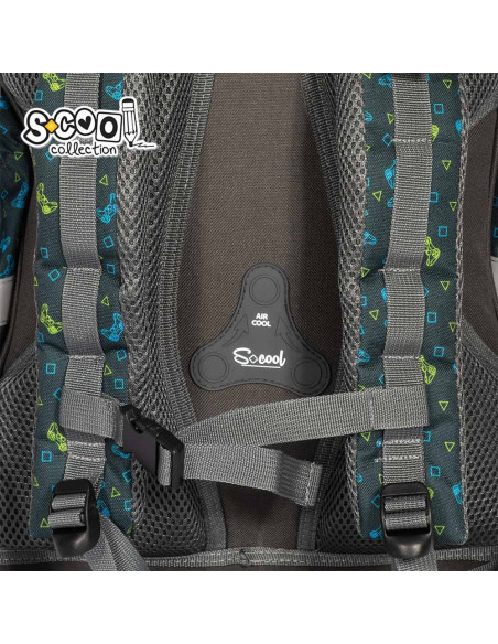 Ghiozdan anatomic GAME, 38x39x19.5 cm - S-COOL,SC2114