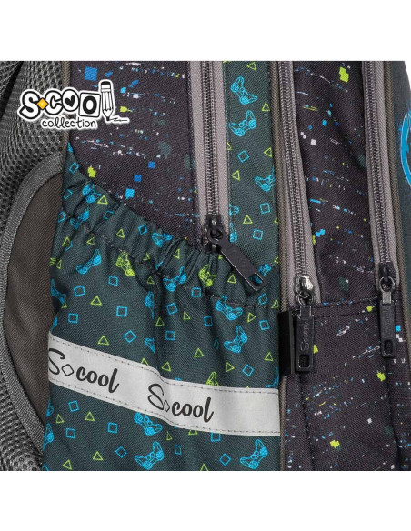 Ghiozdan anatomic GAME, 38x39x19.5 cm - S-COOL,SC2114