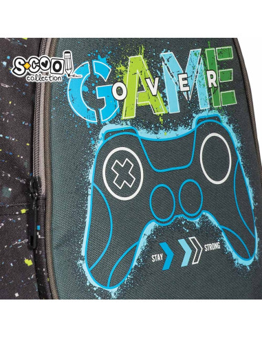 Ghiozdan anatomic GAME, 38x39x19.5 cm - S-COOL,SC2114