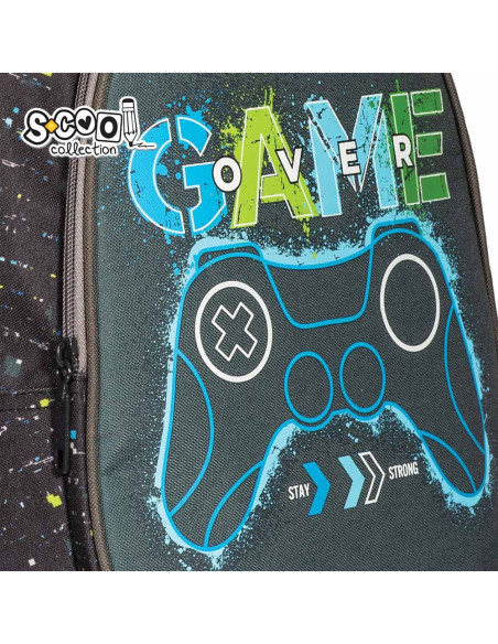 Ghiozdan anatomic GAME, 38x39x19.5 cm - S-COOL,SC2114