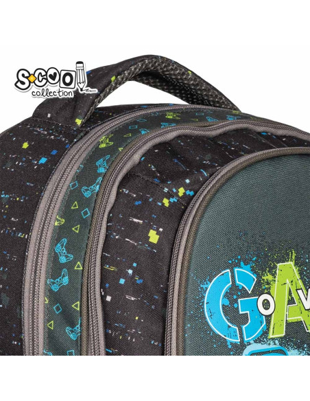 Ghiozdan anatomic GAME, 38x39x19.5 cm - S-COOL,SC2114
