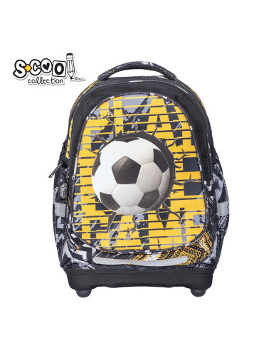 Ghiozdan anatomic FOOTBALL, 38x39x19.5 cm - S-COOL,SC2115