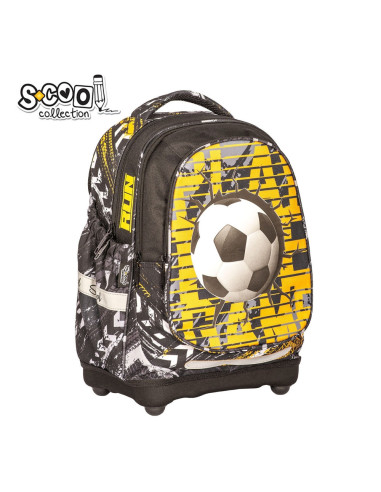 Ghiozdan anatomic FOOTBALL, 38x39x19.5 cm - S-COOL,SC2115
