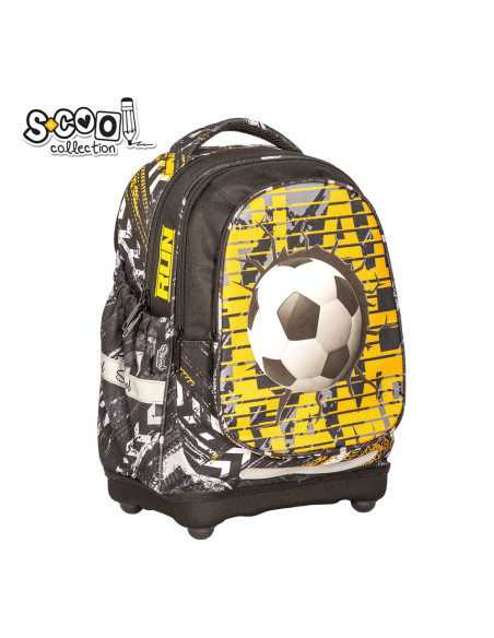 Ghiozdan anatomic FOOTBALL, 38x39x19.5 cm - S-COOL,SC2115